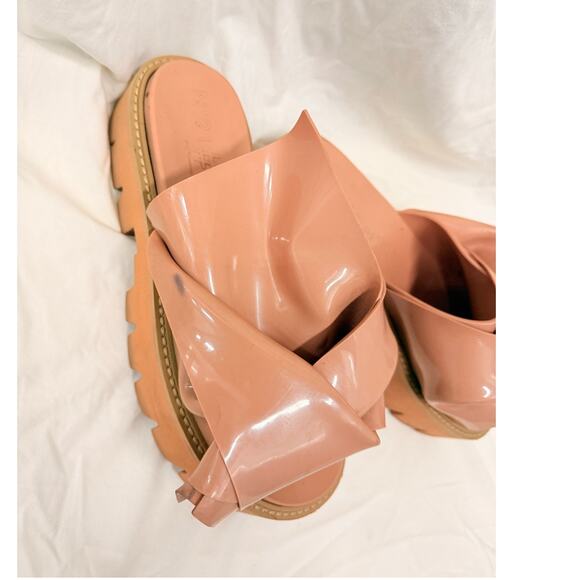 No. 21 X KARTELL Nude Knot Bow Slide Sandals EU‎ 40 Streetwear Summer Vacation - Picture 4 of 8